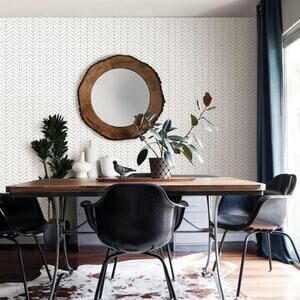 WallPops NuWallpaper Harper Grey Peel & Stick Removable Wallpaper Roll NEW